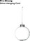 4E’s Novelty 12-Pack 3.15” Clear Glass Christmas Ornament Balls – Fillable DIY Glass Ornaments with Hanging Cord, Empty Paintable Ornaments for Crafts, Decoration & Holiday Tree Décor